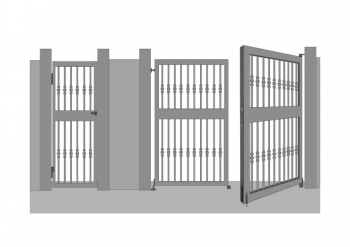 puerta cancela metalica